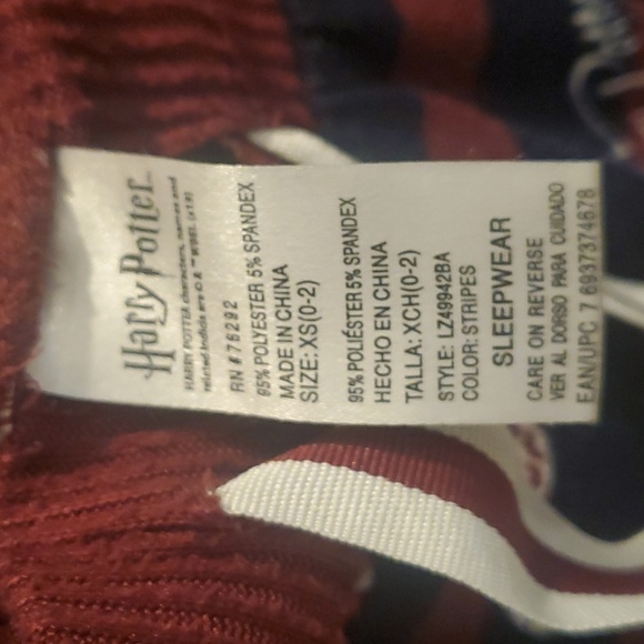 Harry Potter pajama set women's size small - Picture 4 of 6